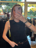 Maglia polo smanicata